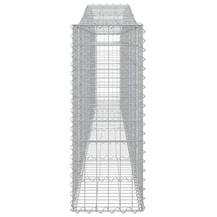 VIDAXL Kosze gabionowe, 2 szt, 400x30x80/100 cm, galwanizowane żelazo - Ogrodzenia - miniaturka - grafika 6