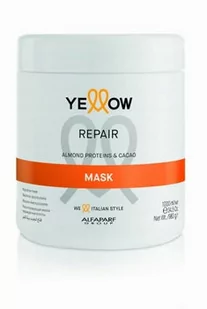 ALFAPARF YELLOW LISS THERAPY Maska regenerująca do włosów zniszczonych 500ml - Maski do włosów - miniaturka - grafika 1