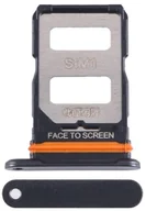 Części serwisowe do telefonów - SZUFLADKA TACKA KARTY SIM XIAOMI 12 Lite 5G CZARNY - miniaturka - grafika 1