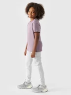 Spodnie i spodenki dla dziewczynek - 4F Spodnie dresowe joggery dziewczęce - szare 164 (13-14 lat) - miniaturka - grafika 1