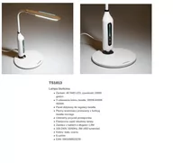 Lampy stojące - Tiross Lampka biurkowa  biała TS-1813 TS-1813 - miniaturka - grafika 1