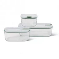 Pojemniki kuchenne - Mepal Zestaw pojemników szklanych na żywność EasyClip Nordic Sage 106185094700 2 x 700 ml + 1.5 l - miniaturka - grafika 1
