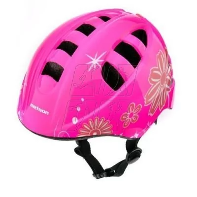 Meteor KASK ROWEROWY KS08 pink/white M# 52-56