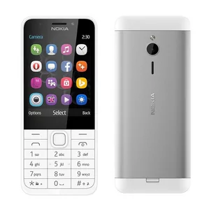 Nokia 230 16MB Dual Sim Srebrny TKOM230DSV - Telefony komórkowe - miniaturka - grafika 1