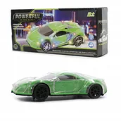 Samochody i pojazdy dla dzieci - SAMOCHÓD WYŚCIGOWY na baterie JEŹDZI ŚWIECI GRA - miniaturka - grafika 1