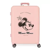 Walizki - Disney Minnie You Are Magic Walizka średniej wielkości Nude 48x70x26 cms Twarde mocowanie ABS Wbudowany 88L 3,98 kg 4 Koła Podwójne, Różowy, Talla única, średnia walizka - miniaturka - grafika 1