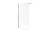 Grzejniki łazienkowe - Vidoq walk-in ścianka gięta 83x200cm chr - miniaturka - grafika 1