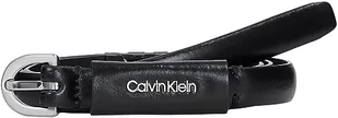 Calvin Klein Damski pasek Must Metal LET 15 mm, czarny Ck, 80, Ck czarny - Paski - miniaturka - grafika 1