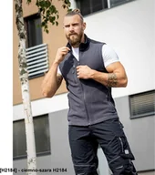 Kamizelki męskie - Ardon ARDON MARTIN - kamizelka męska polarowa - Ciemno-szara H2184 M - miniaturka - grafika 1