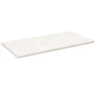 Meble modułowe i akcesoria - vidaXL Blat stołu, biały, 100x50x2,5cm, lite drewno sosnowe, prostokąt - miniaturka - grafika 1