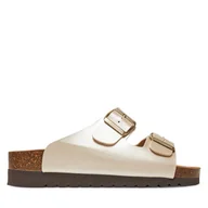 Klapki i japonki damskie - Klapki Grünland Hola CB0745 Srebrny - miniaturka - grafika 1