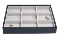 Pudełka i szkatułki - Pudełko na biżuterię (granatowe) Classic Stackers - miniaturka - grafika 1