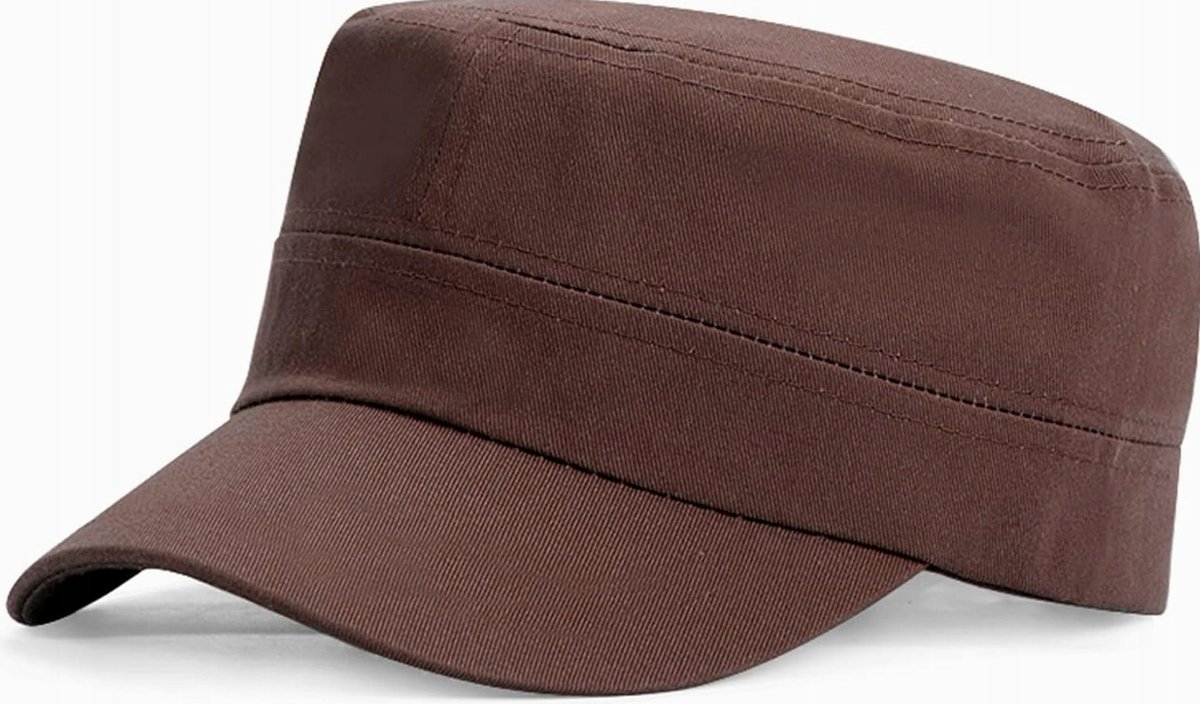 CZAPKA WOJSKOWA BRĄZOWA REGULOWANA UNISEX ODDYCHAJĄCA SPORTOWA KLASYCZNA