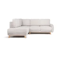 Narożniki - Beżowy sztruksowy rozkładany narożnik (lewostronny) Tori – Bonami Selection - miniaturka - grafika 1