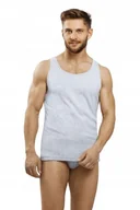 Koszulki męskie - Podkoszulka męska bawełniana GUCIO ramiączka rozm. 3XL SZARY - miniaturka - grafika 1