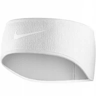 Ozdoby do włosów - Opaska na głowę Nike Swoosh biała N0003530128OS - miniaturka - grafika 1