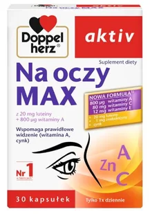 Doppelherz Aktiv Na Oczy Max 30 Kapsułek - Witaminy i minerały - miniaturka - grafika 1