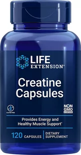 Life Extension Kreatyna Creatine Capsules 120 kapsułek - Aminokwasy - miniaturka - grafika 1