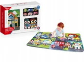 Maty edukacyjne - Pluszowa Mata Miasto Drogi Ulice 150 X 80cm - miniaturka - grafika 1