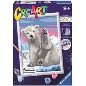 Zabawki kreatywne - Ravensburger CreArt dla dzieci: Miś polarny - - miniaturka - grafika 1