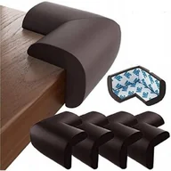 Zabezpieczenia dla dzieci - PIANKOWE ZABEZPIECZENIE Osłony ROGÓW STOŁU MEBLI SZAFEK KANTÓW SIPO 4 szt - miniaturka - grafika 1