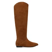 Kozaki damskie - Kozaki Badura EO-CELIA-60504-25 Brązowy - miniaturka - grafika 1