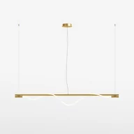 Lampy sufitowe - Lampa wisząca Rosa MOD166PL-L20G3K LED 21W podłużna złota - miniaturka - grafika 1