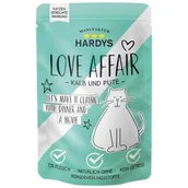 Mokra karma dla kotów - HARDYS Love Affair Karma mokra dla kotów Cielęcina i indyk 12x100 g - miniaturka - grafika 1