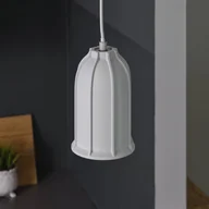 Lampy sufitowe - OSRAM Lampa wisząca CONCRETE SIM, możliwość ściemniania, aluminiowy / szary / cynkowy, beton - miniaturka - grafika 1