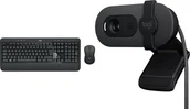 Zestawy myszka + klawiatura - Klawiatura + mysz Logitech MK545 Advanced 920-008923 + Brio 100 960-001585 - miniaturka - grafika 1