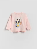 Bluzki dla niemowląt - Reserved - Koszulka Bluey - pastelowy róż - miniaturka - grafika 1