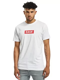 Koszulki męskie - Mister Tee Herren Easy Box T-shirty - XS biały MT481 - grafika 1