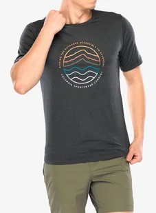 Koszulka szybkoschnąca Columbia Kwick Hike Graphic S/S Tee - black heather/peaked lifestyle - Koszulki i topy damskie - miniaturka - grafika 1