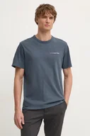 Koszulki męskie - Pepe Jeans t-shirt bawełniany DAVY TEE męski kolor szary z nadrukiem PM509626 - miniaturka - grafika 1
