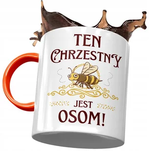 Kubek Pomarańczowy Dla Chrzestnego Na Urodziny z Nadrukiem ze Zdjęciem + Opakowanie na prezent (wzór 02) - Kubki Kubek Pomarańczowy Dla Chrzestnego Na Urodziny z Nadrukiem ze Zdjęciem + Opakowanie na prezent (wzór 02) - Kubki - miniaturka - grafika 1