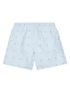 Spodenki damskie - Calvin Klein Swimwear Szorty kąpielowe KV0KV00062 Niebieski Regular Fit - miniaturka - grafika 1