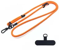 Pozostałe akcesoria do telefonów - Smycz Supero Phone Case Strap Nylon Cord do telefonu, uniwersalna, 8mm, pomarańczowa - miniaturka - grafika 1