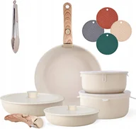 Zestawy garnków i patelni - RIOVARM Zestaw garnków i patelni NON-STICK 13- EL indukcja odpinane uchwyty - miniaturka - grafika 1