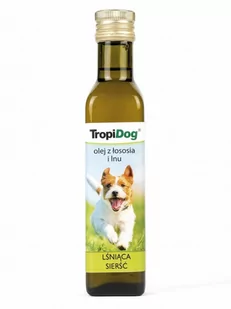 TROPIDOG OLEJ Z ŁOSOSIA I LNU 250 ml - Suplementy i witaminy dla psów - miniaturka - grafika 1