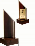 Akcesoria BHP - Puchar / Statuetka drewniana premium, nagroda, dedykacja + grawer w cenie - miniaturka - grafika 1