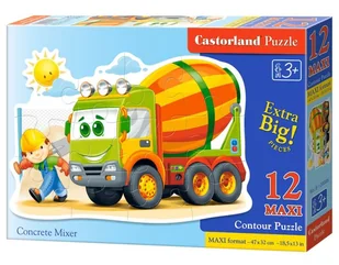 Castorland Puzzle maxi konturowe:concrete mixer 12 - Puzzle - miniaturka - grafika 2