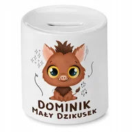 Skarbonki - Skarbonka 330 ml Dla Dominika Syna Dziecka Prezent z Nadrukiem ze Zdjęciem + Opakowanie na prezent (wzór 04) - miniaturka - grafika 1