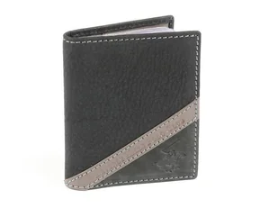 BH-374 SPORT Etui na wizytówki skórzane Szare - Etui na dokumenty i karty - miniaturka - grafika 1