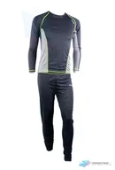 Pozostała odzież narciarska - Hi-Tec, Bielizna męska termoaktywna, Kamo, czarno-szary, rozmiar XXL - miniaturka - grafika 1