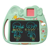 Tablice dla dzieci - Tablet Do Rysowania Znikopis Czytnik Kart Do Nauki Języka Angielskiego 2W1 112 Kart Dwustronnych Zielony Sun Baby - miniaturka - grafika 1