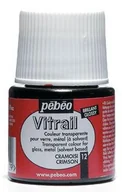 Farby i media malarskie - Farba witrażowa Pebeo Vitrail - 12       Crimson - miniaturka - grafika 1