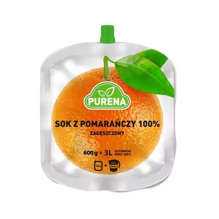 Purena Sok pomarańczowy 100%, zagęszczony Purena, 600g - Soki i napoje niegazowane - miniaturka - grafika 1