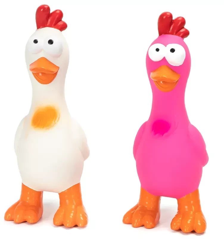 Kurczak dla psa lateksowa zabawka gryzak dla psa z dźwiękiem 20x8x6cm