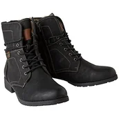 Kozaki damskie - Tom Tailor 3797302, Klasyczne kozaki damskie, Czarny i czerwony, czarny, 36 EU - miniaturka - grafika 1