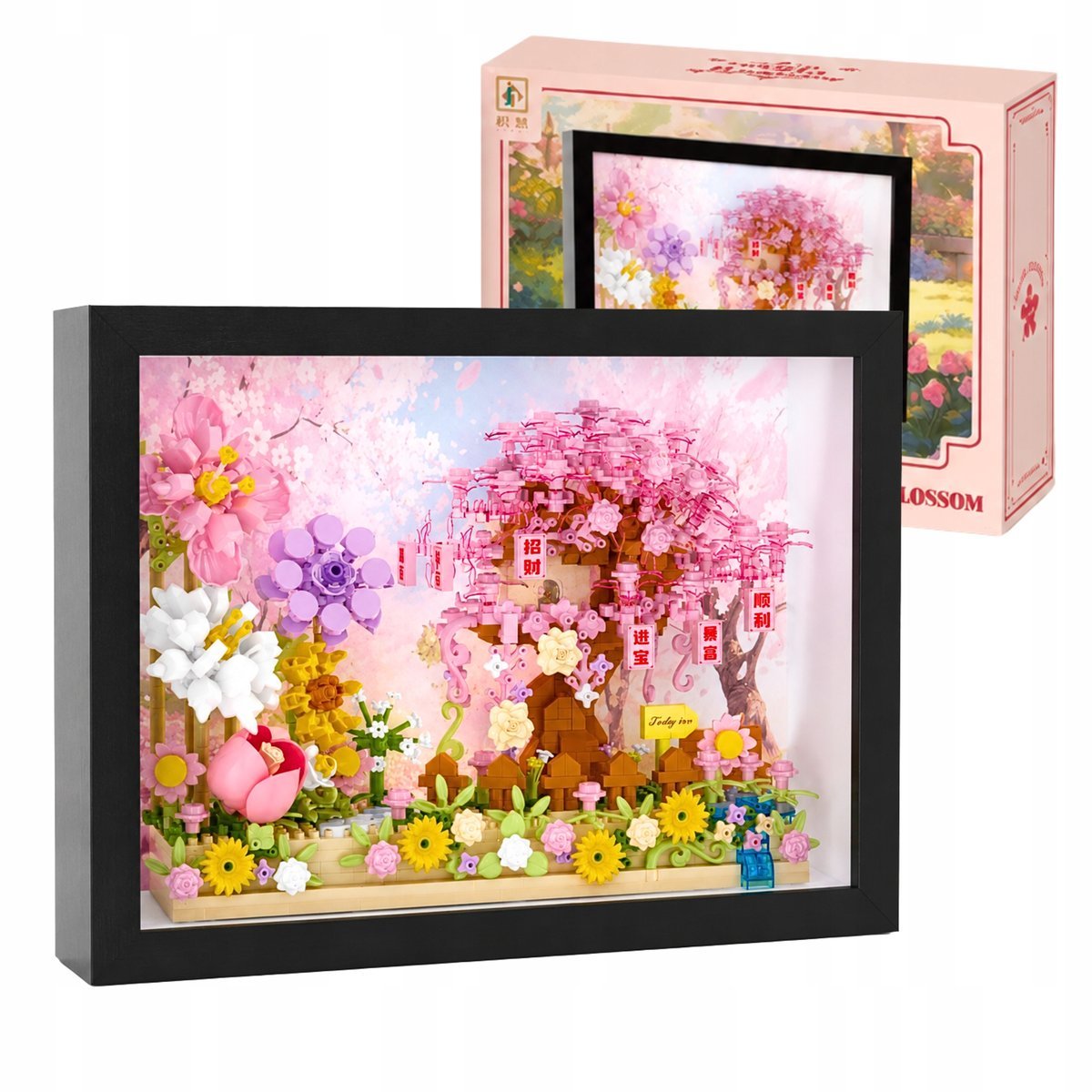 Klocki Sakura Drzewko Wiśni Domek 955 El Obraz W Ramce